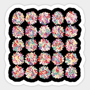 Polka dots splash Sticker